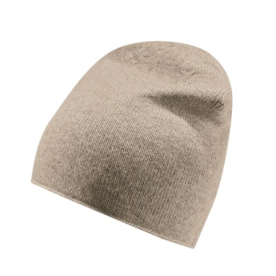 Falke Czapka dzianinowa (Beanie) Unisex - Kaszmir, bez wywinięcia - kolor piaskowy - 1 sztuka